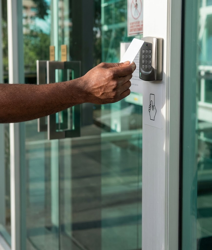 Access control system for an office building in Nigeria